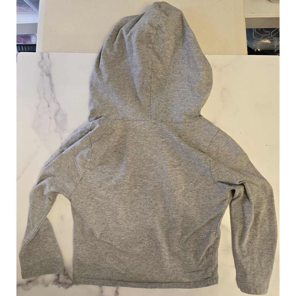 Vintage 90s Cherry Mellow Womens Cropped Hoodie Small Gray Pullover Sexy Top USA - Picture 3 of 7